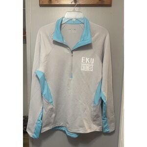 Under Armour Semi Fitted EKU 1/4 Zip Pull Over Women's Xl Thumb Slots